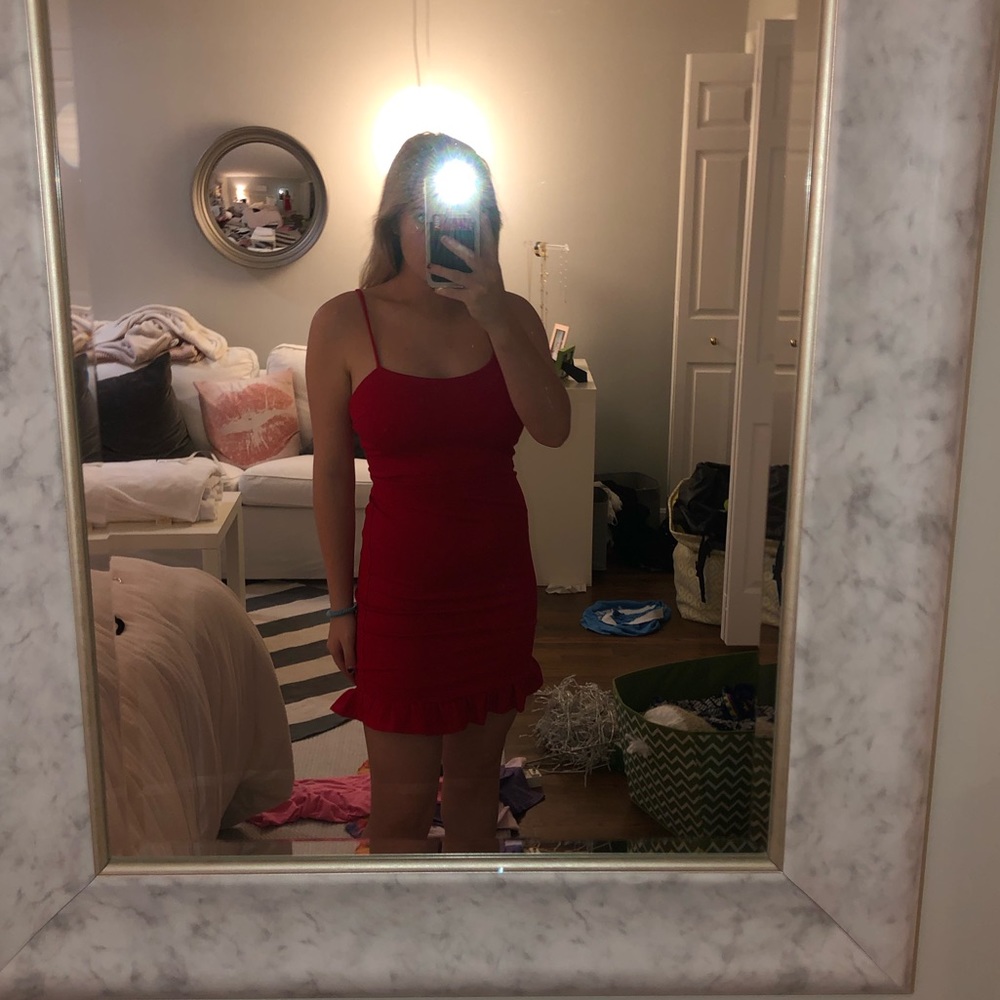 Sexy Red Bodycon Dress -NEVER BEEN WORN-
